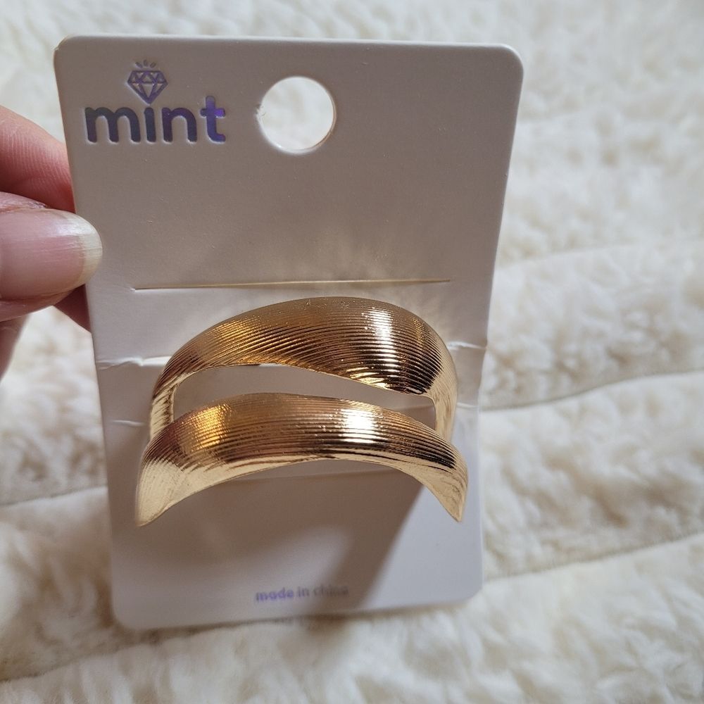 Mint Gold Women's Elegant Hair Tie - Picture 2 of 11
